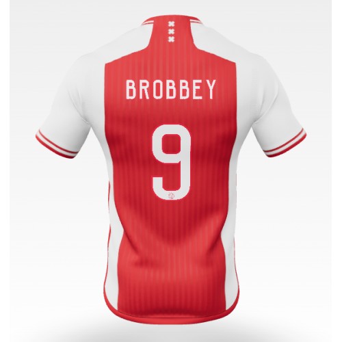 Ajax Brian Brobbey #9 Domaci Dres 2023-24 Kratak Rukav